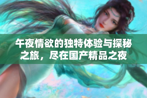 午夜情欲的独特体验与探秘之旅，尽在国产精品之夜